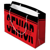 クラシックブラックシニアカスタム ラージペーパーバッグ (裏面アングル)