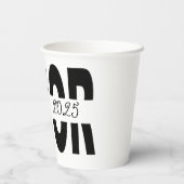 クラシックブラックシニアカスタム 紙コップ (裏面)