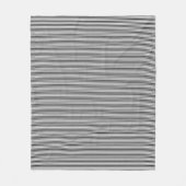 クラシックブラックストライプブランケット フリースブランケット (正面)