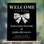 クラシックブラックタイ結婚のエントランスボード アクリルサイン (ニュートラル)