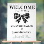 クラシックブラックタイ結婚のエントランスボード アクリルサイン (ニュートラル)