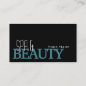 クラシックブラックティール（緑がかった色）ホワシンプルイトプロフェッショナル 名刺 (正面)