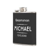 クラシックブラックパーソナライズされたグロムスマン フラスク (左)