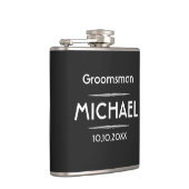 クラシックブラックパーソナライズされたグロムスマン フラスク (右)