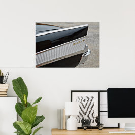 クラシックブラックベルエアカーリヤフェンダーポスター ポスター