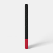 クラシックブラックレザーインスパイア電話カバー SAMSUNG GALAXYケース (左側面)