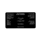 クラシックブラック化粧品ドロッパーボトル ラベル (正面)