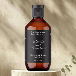 クラシックブラック化粧品ボトルラベル ラベル