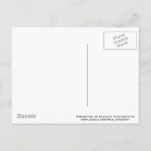 クラシックブラック卒業キャップ及びタッセル葉書 案内ポストカード (裏面)