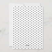 クラシックブラック植物枠写真クリスマス シーズンカード (裏面)