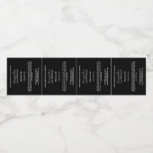 クラシックブラック香水ローラボトルラベル ペットボトルラベル (シングルラベル)