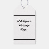 クラシックブラック「ありがとう」ギフトラベル ギフトタグ (裏面)