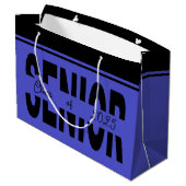 クラシックブラック シニアカスタム ラージペーパーバッグ (裏面アングル)