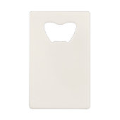 クラシックブラック&ベージュ色モノグラム結婚ズ クレジットカード栓抜き (裏面)