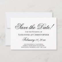 クラシックブラック&ホワイトシンプルエレガントウェディング