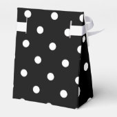 クラシックブラック&ホワイト水玉模様 フェイバーボックス (裏面サイド)
