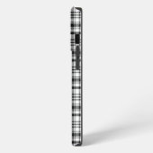 クラシックブラック&ホワイト iPhoneケース (左側面)