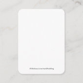 クラシックブラック&ホワイトQRコードウェディングRSVP エンクロージャーカード (裏面)