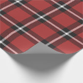 クラシックブラック&レッドホリデイプライド ラッピングペーパー (角)