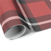 クラシックブラック&レッドホリデイプライド ラッピングペーパー (ロールコーナー)