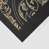 クラシックブラック&金ゴールド装飾ティッシュペーパー 薄葉紙 (詳細)