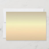 クラシックブルゴーニュと金ゴールドの結婚写真 招待状 (裏面)