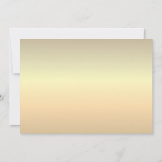 クラシックブルゴーニュと金ゴールドの結婚写真 招待状 (裏面)