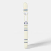 クラシックブルーとクリームプレイドフォンケース Case-Mate iPhoneケース (裏面 / 左)