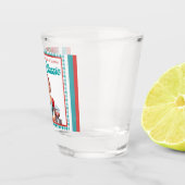 クラシックブルーのピンナップガール・バチェロレッテパーティー ショットグラス (右)