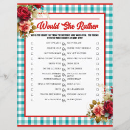 クラシックブルーの誕生日パーティーゲーム 彼女はどちらかというと