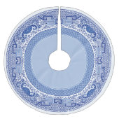 クラシックブルーウィローツリースカート ブラッシュドポリエステルツリースカート (正面)