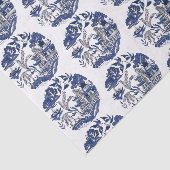 クラシックブルーウィローデザインティッシュペーパー 薄葉紙 (詳細)