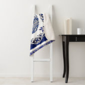 クラシックブルーウィローデザイン シェルパブランケット (インサイチュ)