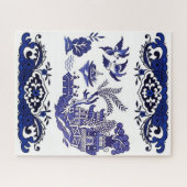 クラシックブルーウィローデザイン ジグソーパズル (横)