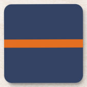 クラシックブルーオレンジストライプ コースター (正面)