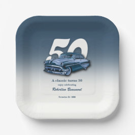 クラシックブルーカーが50歳の誕生日を迎える ペーパープレート