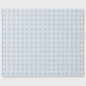 クラシックブルークロシェのチャートラッピング紙 ラッピングペーパー (フラット)