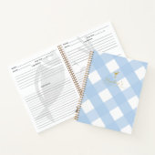 クラシックブルージンガム空白のカクテルレシピ ノートブック (内部)