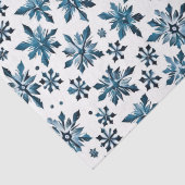 クラシックブルースノーフレーククリスマス 薄葉紙 (詳細)