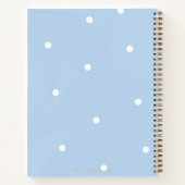 クラシックブルースポット婚約新着レシピ ノートブック (裏面)