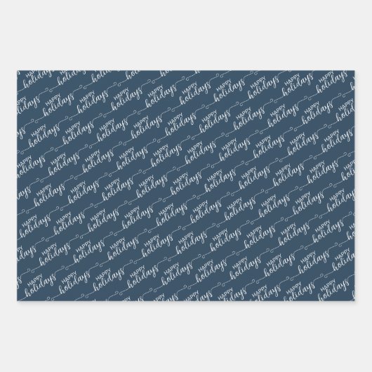 クラシックブルータ伝統的ウペベージュホワイトプレイド ラッピングペーパーシート (正面)