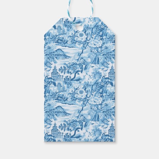 クラシックブルートイルランドスケープ ギフトタグ (正面)