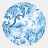 クラシックブルートイルランドスケープ ラウンドシール (正面)