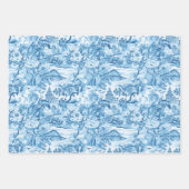 クラシックブルートイルランドスケープ ラッピングペーパーシート (正面)