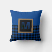 クラシックブルーバッファロープライド銀座モノグラム クッション (裏面)