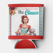 クラシックブルーピンアップバチェロレッテパーティー 缶クーラー (正面)