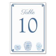 クラシックブルーホワイトウォーターカラージンジャージャー結婚ズ