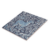 クラシックブルーホワ華美イトディアフォレストバードアート タイル (側面)