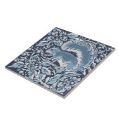 クラシックブルーホワ華美イトリス林フローラ タイル (側面)