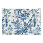 クラシックブルーボタニカルエレガンス 枕カバー (裏面-右)